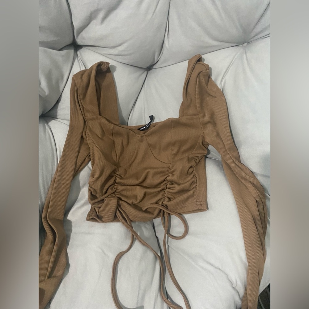 Shein brown top size small